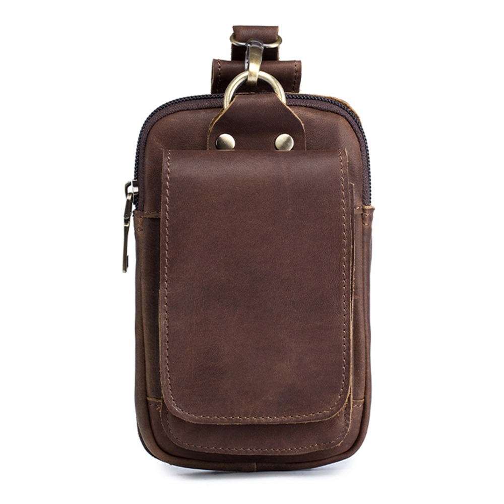 Outdoor Sport Bag - حقيبة خصر من جلد البقر بتصميم