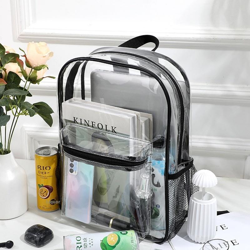 Outdoor Sport Bag - حقيبة ظهر شفافة من البولي فينيل